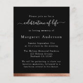 Papier Photo BUDGET Célébration de l'invitation à vivre (Dos)