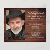 Papier Photo Budget Célébration Rustique De La Vie Invita (Devant)