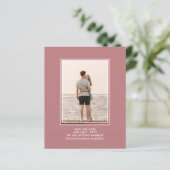 Papier Photo BUDGET Enregistrer la date Dusty Rose Mariag (Debout devant)