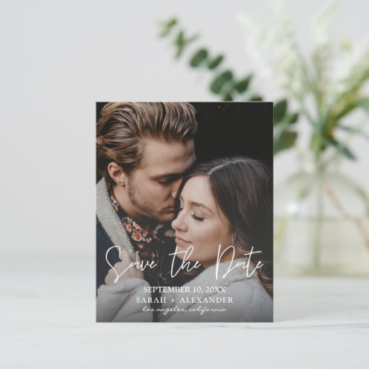 Papier Photo budget - Enregistrer la date verticale (Debout devant)