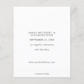 Papier Photo budget - Enregistrer la date verticale (Dos)