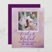 Papier PHOTO BUDGET LeahG Enregistrer Dates Aquarelle Feu (Devant / Derrière)