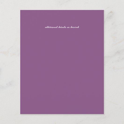 Papier PHOTO BUDGET MARIAGE SAVE DATES - Boho Abstrait (Dos)