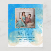 Papier PHOTO BUDGET MARIAGE SAVE DATES - Boho Abstrait (Devant)