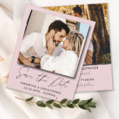 Papier Photo Budget Moderne Économisez Notre Date Invitat