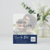 Papier PHOTO BUDGET Moderne Enregistrer la date QR CODE R (Debout devant)