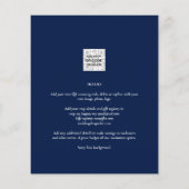 Papier PHOTO BUDGET Moderne Enregistrer la date QR CODE R (Dos)