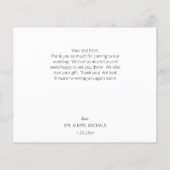 Papier Photo Budget noir et blanc Calligraphie 2 Merci (Dos)