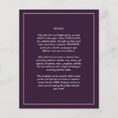 Papier PHOTO BUDGET TOUT-EN-1 Mariage OVERLAY Plum Purple (Dos)