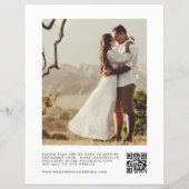 Papier Photo Budget Tout en un Faire-part de mariage (Dos)