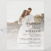 Papier Photo Budget Tout en un Faire-part de mariage (Devant)