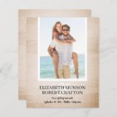 Papier Photo Budget Wedding Enregistrer La Date (Devant / Derrière)