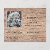 Papier PHOTO BUDGÉTAIRE Célébration des INVITATIONS à la  (Devant)