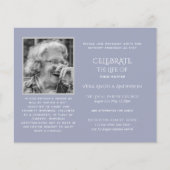 Papier PHOTO BUDGÉTAIRE Célébration des INVITATIONS à la  (Devant)