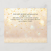 Papier PHOTO BUDGÉTAIRE Célébration des INVITATIONS à la  (Dos)