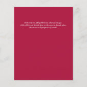 Papier PHOTO BUDGÉTAIRE Célébration des INVITATIONS à la  (Dos)