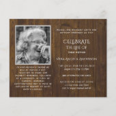 Papier PHOTO BUDGÉTAIRE Célébration des INVITATIONS à la  (Devant)