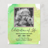 Papier PHOTO BUDGÉTAIRE Célébration des INVITATIONS à la (Devant)