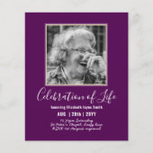 Papier PHOTO BUDGÉTAIRE Célébration des INVITATIONS à la  (Devant)