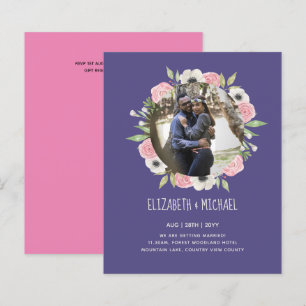Papier PHOTO BUDGÉTAIRE DES INVITES DE MARIAGE - Couronne