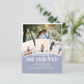 Papier PHOTO BUDGÉTAIRE ENGAGÉE Mariage INVITE Faire-part (Debout devant)