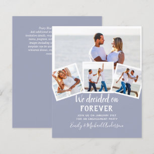 PAPIER PHOTO BUDGÉTAIRE FIANÇAILLES CITER INVITATIONS - N