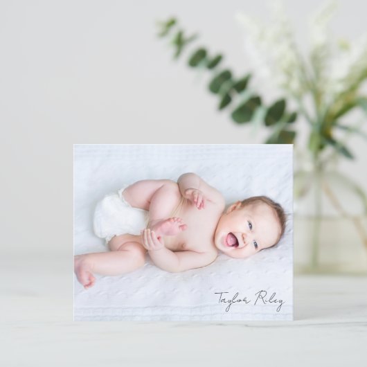 Papier Photo Calligraphie Nom Naissance Statistiques Nouv (Debout devant)