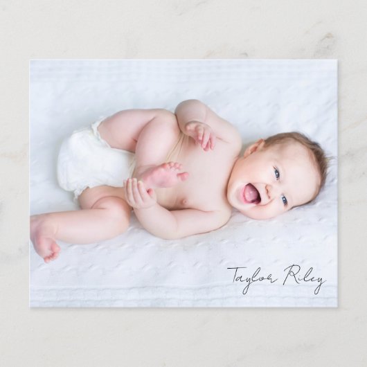 Papier Photo Calligraphie Nom Naissance Statistiques Nouv (Devant)