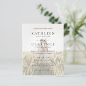 Papier Photo classique Elégant Budget Mariage Invitation (Debout devant)