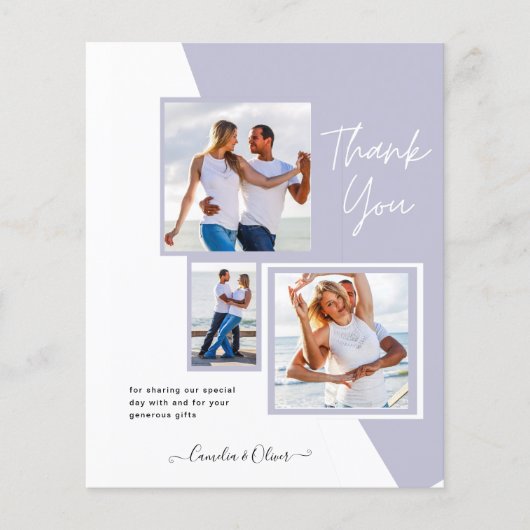 Papier Photo Collage MERCI Mariage/bébé/diplômé/TOUT (Devant)