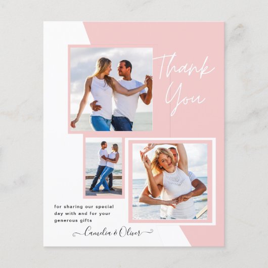 Papier Photo Collage MERCI Mariage/bébé/diplômé/TOUT (Devant)