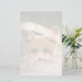 Papier Photo de Cute Little Orange Fox (Debout devant)