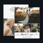 Papier Photo de mariage de remerciement de cœur de budget<br><div class="desc">Calligraphie de script avec cœur.</div>