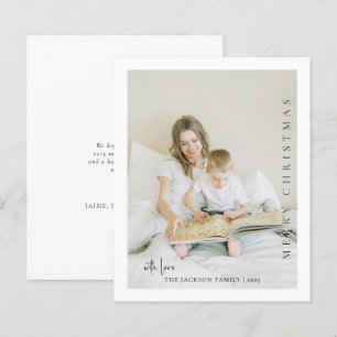 Papier Photo de Noël léger et aéré pour famille