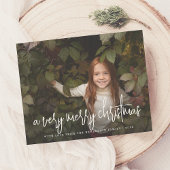 Papier Photo de vacances de Noël avec scénario et stars à