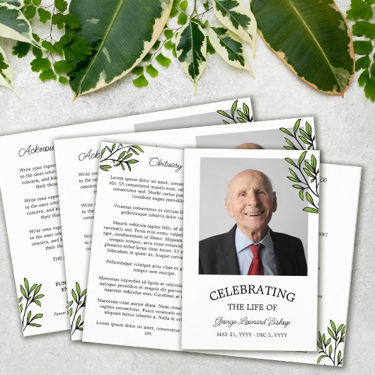 Papier Photo de verdure Célébration des funérailles de la