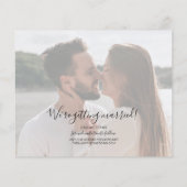 Papier Photo Design Moderne Budget Mariage Économisez La (Dos)