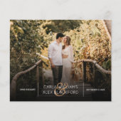 Papier Photo Design Moderne Budget Mariage Économisez La (Devant)