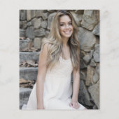 Papier Photo du budget Célébration de la vie Invitation (Dos)