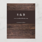 Papier Photo du budget sur Wood B Rustic Enregistrer la d (Dos)