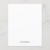 Papier Photo du Mariage budgétaire Enregistrer la date (Dos)