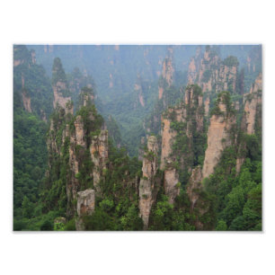 Papier photo du parc national des forêts de Zhangj