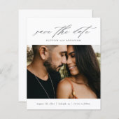 Papier Photo du script budgétaire Enregistrer la date (Devant / Derrière)