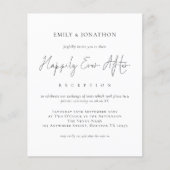 Papier Photo en noir du budget après le Mariage (Devant)