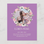 Papier PHOTO Engagement Invitations de parties Annonces (Devant)