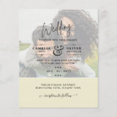 Papier PHOTO FAIRE-PART DE MARIAGE Budget superposition T (Devant)