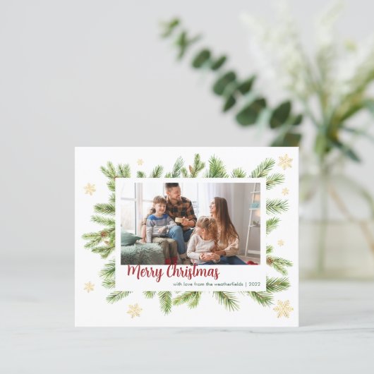 Papier Photo Famille Noël Jours fériés Garde (Debout devant)