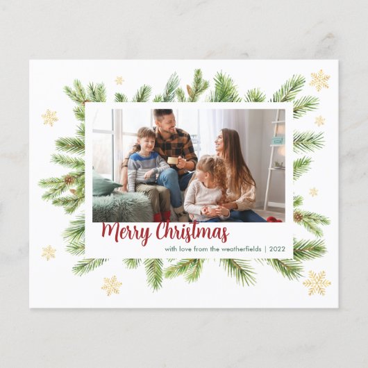 Papier Photo Famille Noël Jours fériés Garde (Devant)