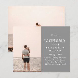 Papier PHOTO FIANÇAILLES INVITATION Budget FAIRE-PART