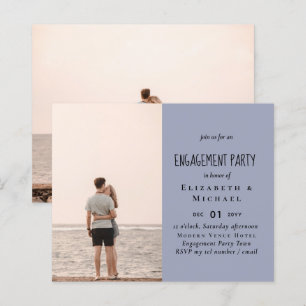 Papier PHOTO FIANÇAILLES INVITATION Budget FAIRE-PART